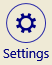 Picture showing Settings button in a Windows Desktop Standalone App.