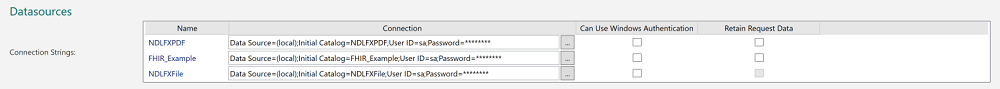 Picture showing Datasources category publish settings on Publish page in Form Studio.
