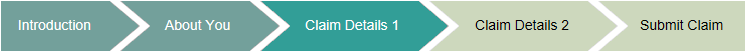 Picture showing customised Nav Bar illustrating use of colour to identify visited,current and non-visited pages.