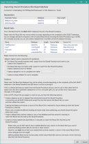 Picture showing the Import Stored Procedure dialog box where Form Studio has found one or more resultsets and parameters.
