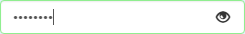 Picture showing a redacted password field.
