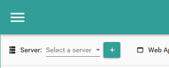 Picture showing the Web App Selector Bar.