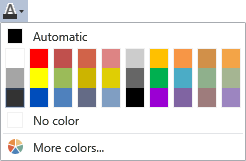 Picture showing the Font group dialog box.