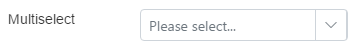 Picture Showing the Multiselect Element. 
