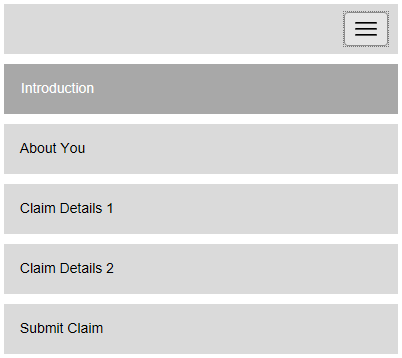 Picture showing Form pages in a menu.