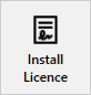 Picture showing the Install Licence button.